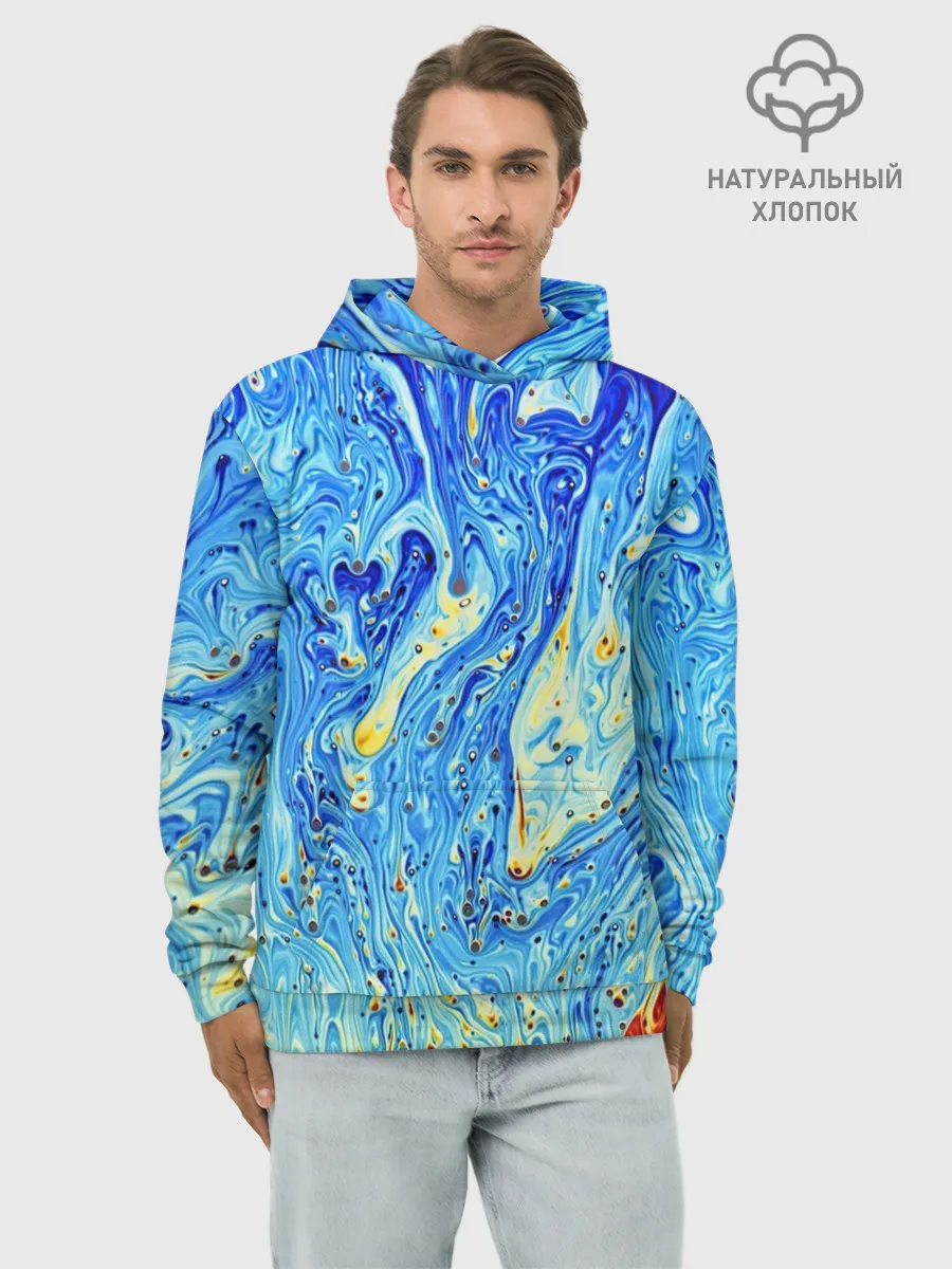 Худи мужской база хлопок / Сползающие краски