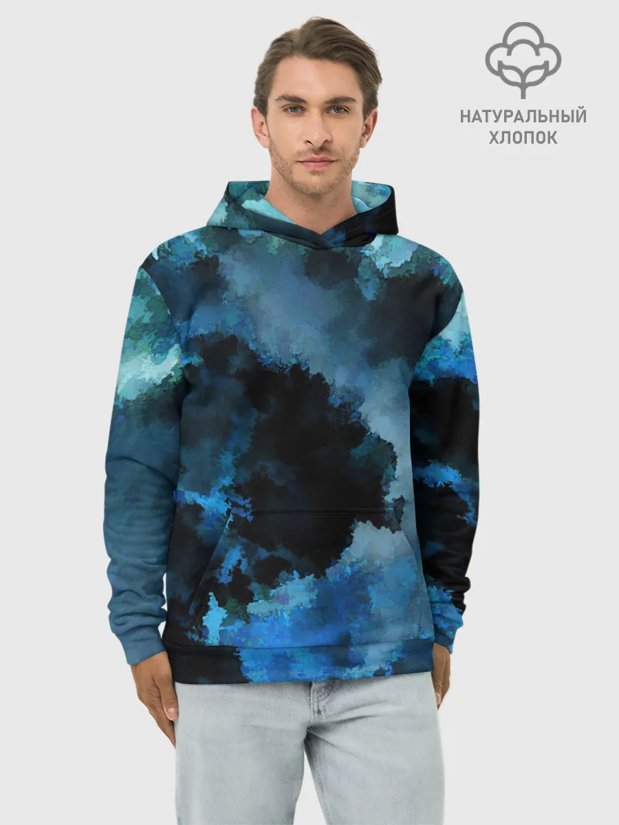 Худи мужской база хлопок / Взрыв на глубине