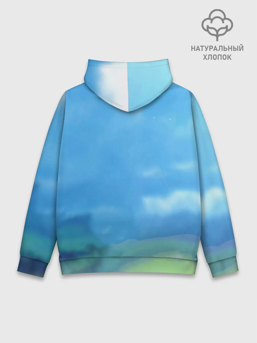 Худи мужской база хлопок / Венти. Genshin Impact