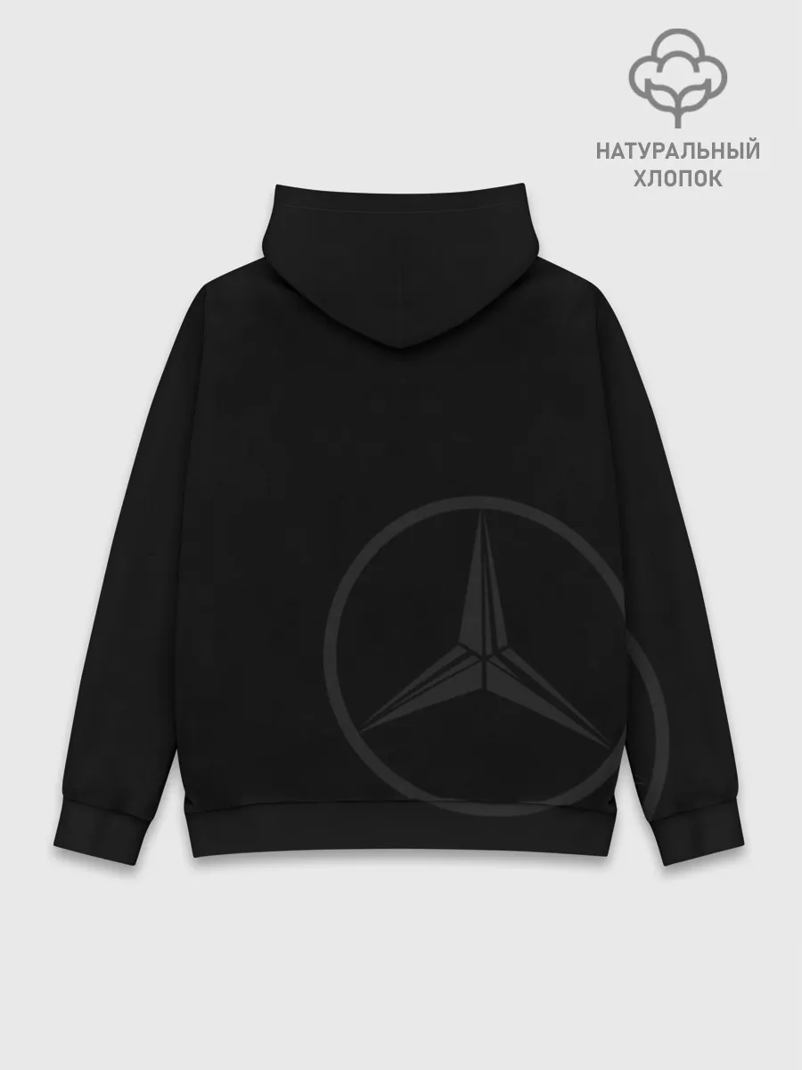 Худи мужской база хлопок / Логотип Мерседес