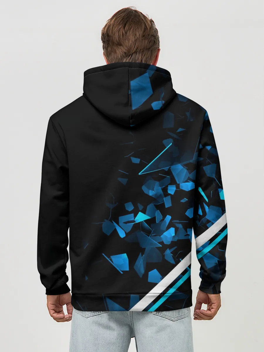 Худи мужской база хлопок / Mercedes AMG | Осколки стекла