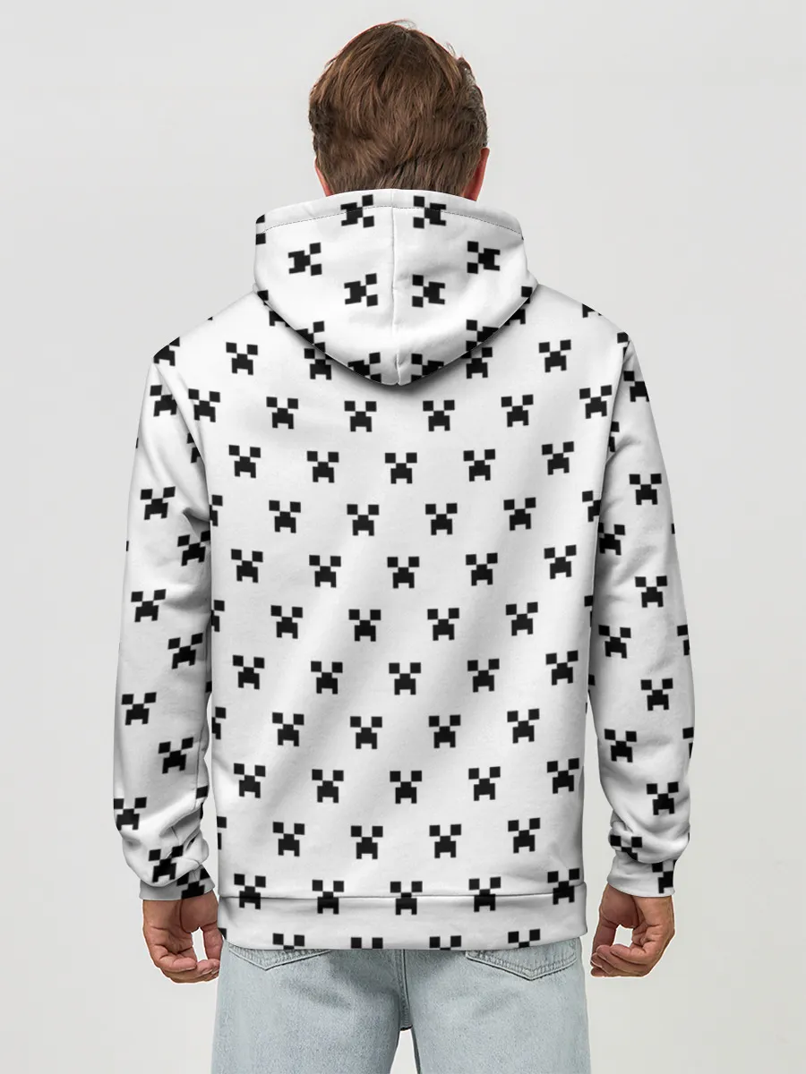 Худи мужской база хлопок / Внутреннее строение Крипера | Minecraft