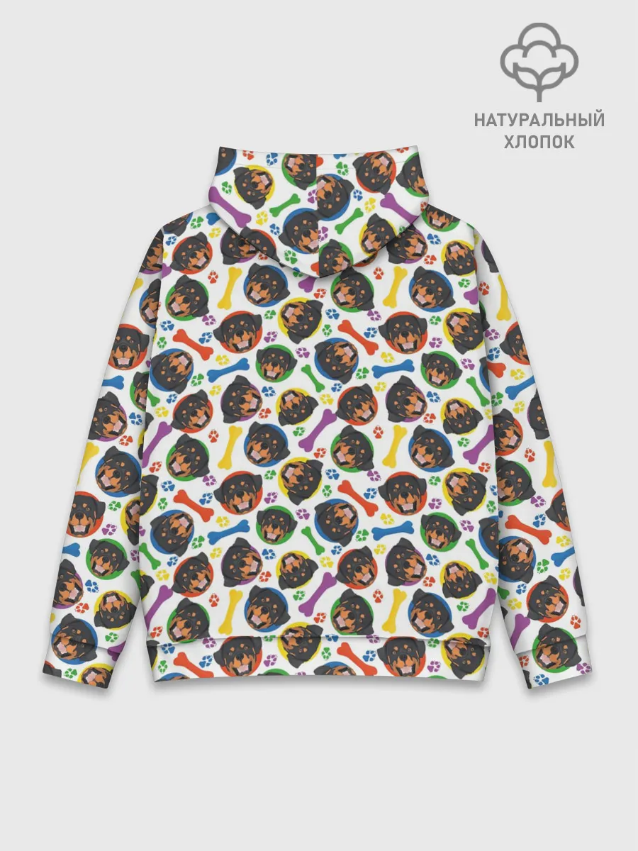 Худи мужской база хлопок / Ротвейлер