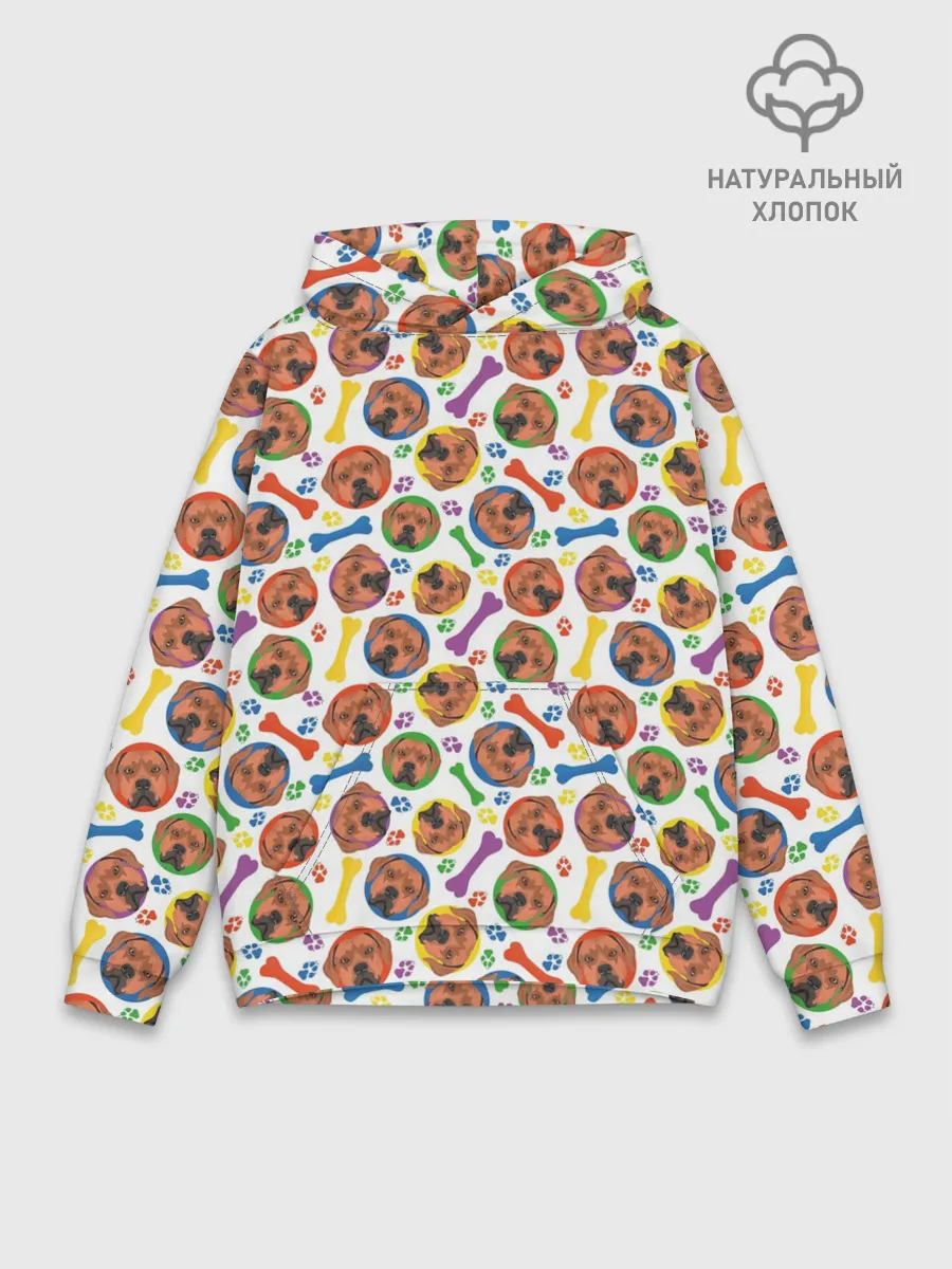 Худи мужской база хлопок / Родезийский Риджбек