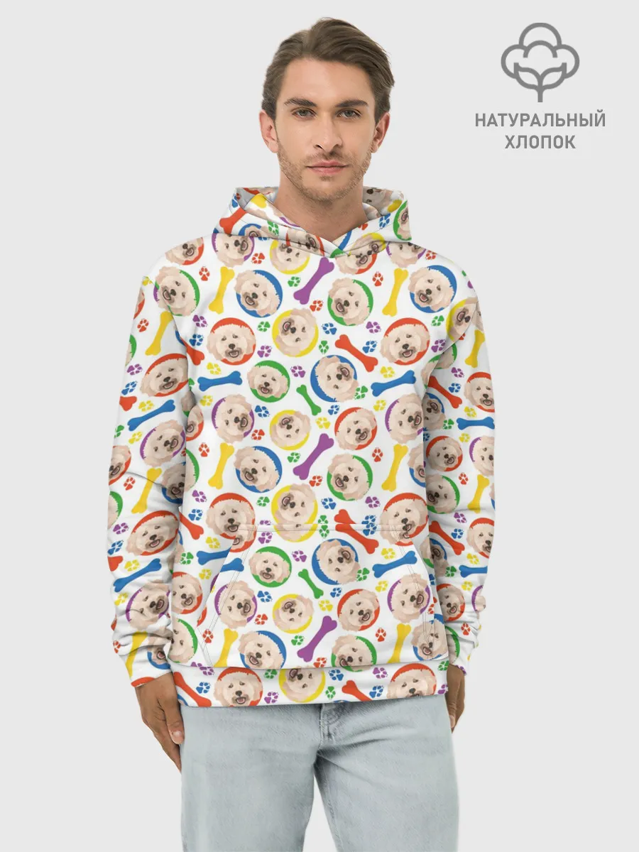 Худи мужской база хлопок / Пудель