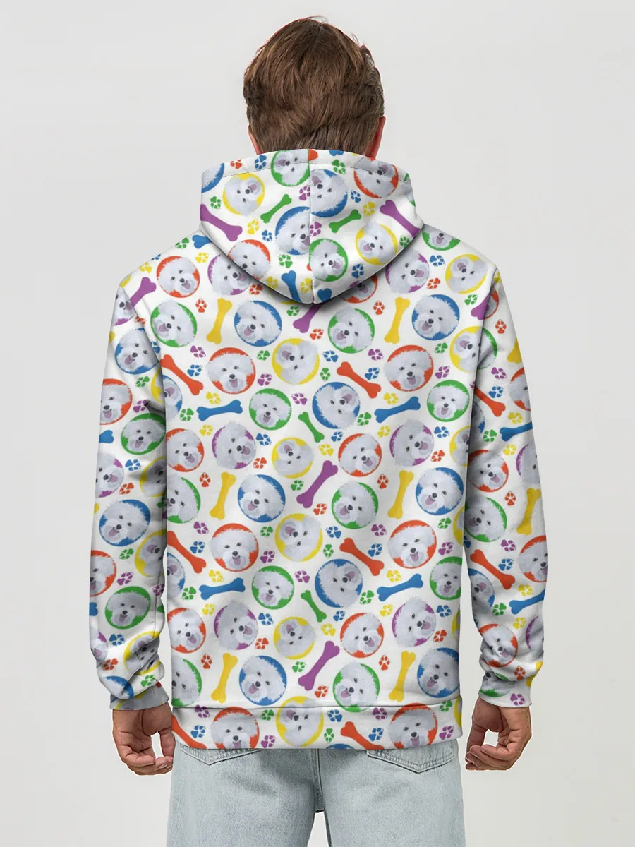 Худи мужской база хлопок / Мальтийская Болонка