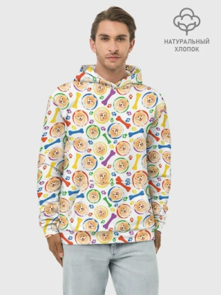 Худи мужской база хлопок / Чау-Чау