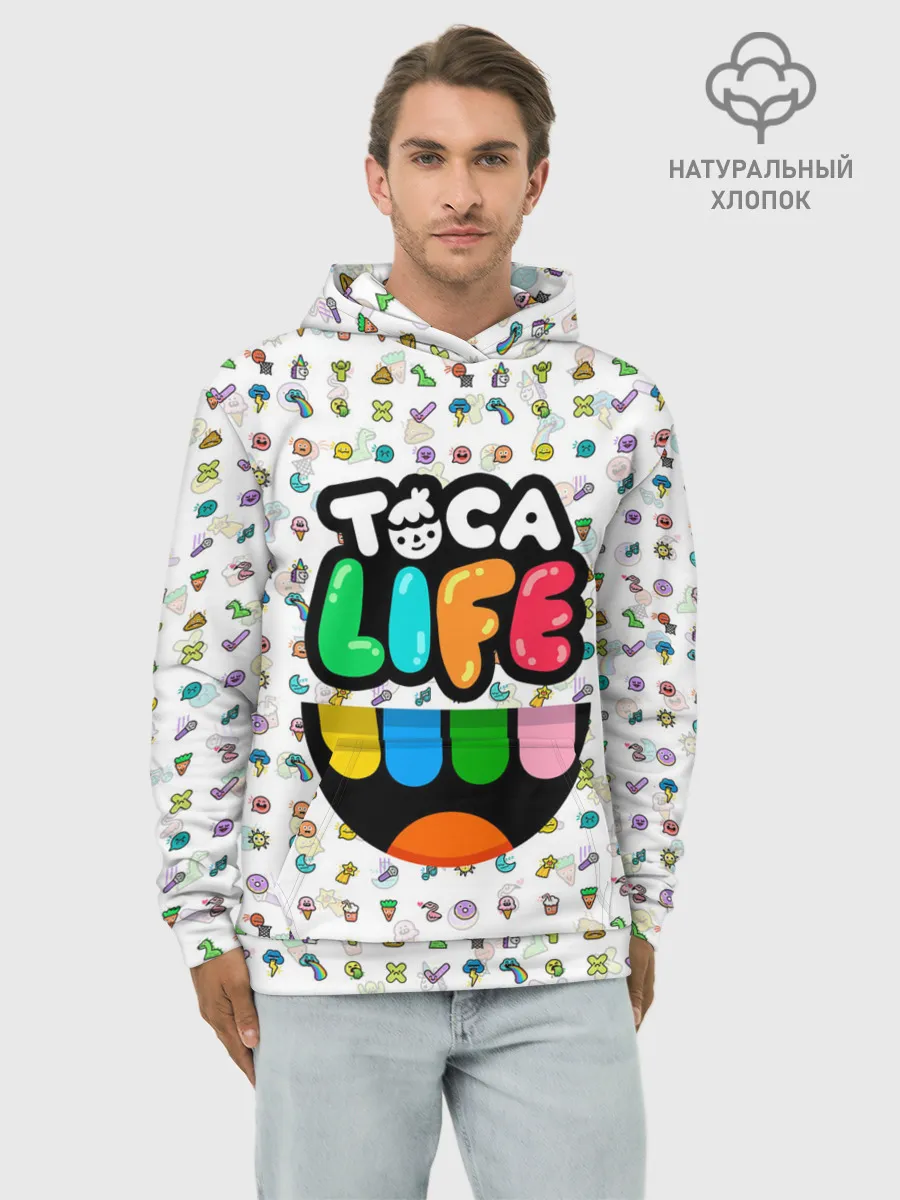 Худи мужской база хлопок / Toca Boca | Тока Бока | Паттерн