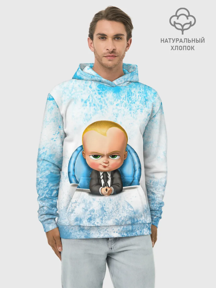 Худи мужской база хлопок / Босс Молокосос