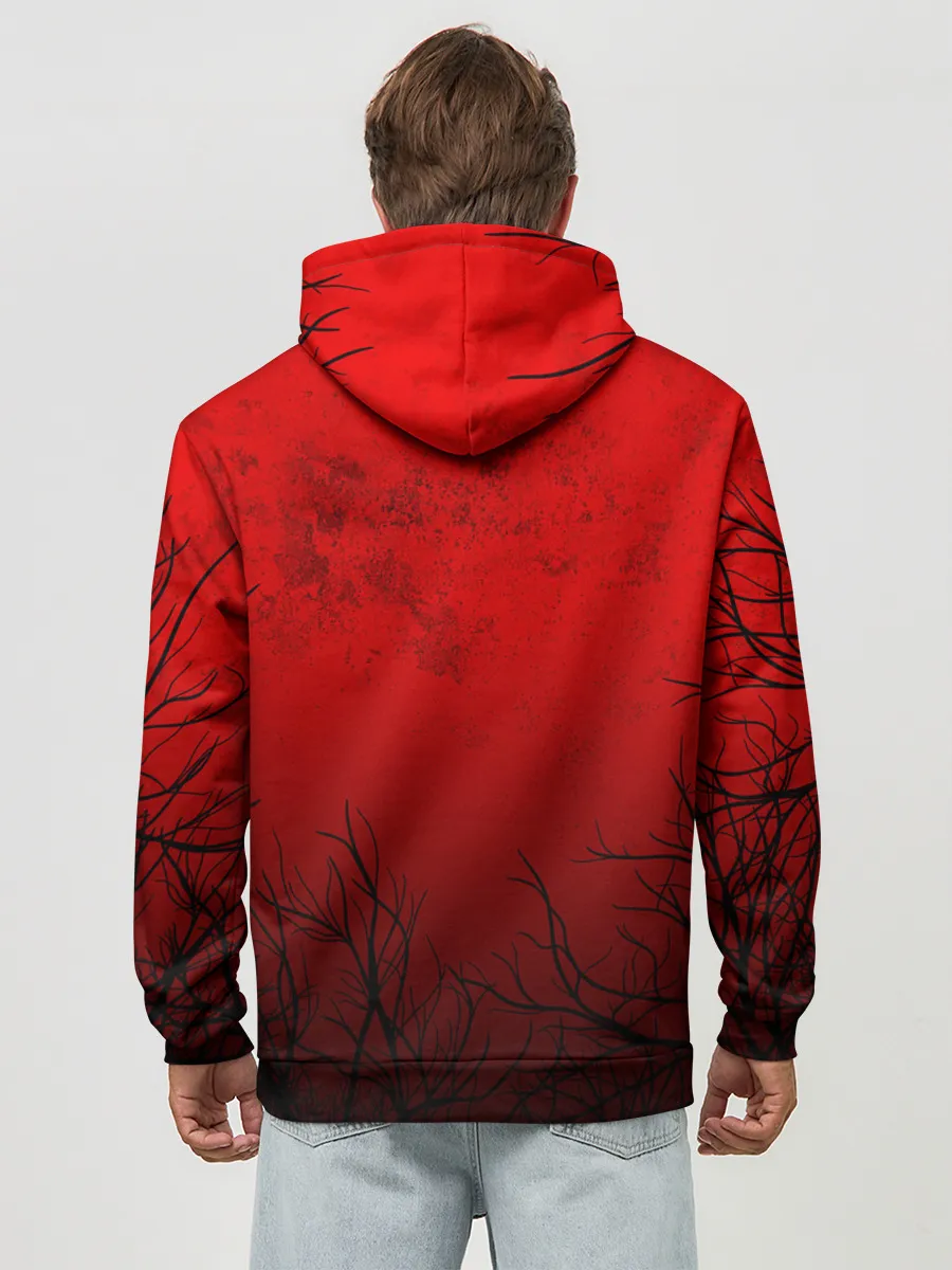 Худи мужской база хлопок / СИРЕНОГОЛОВЫЙ В ТЁМНОМ ЛЕСУ