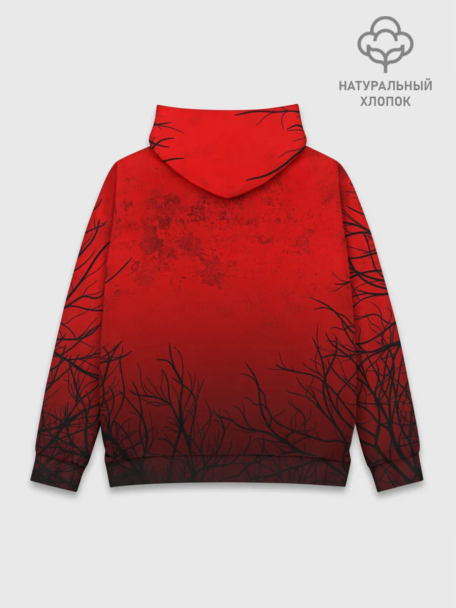 Худи мужской база хлопок / СИРЕНОГОЛОВЫЙ В ТЁМНОМ ЛЕСУ