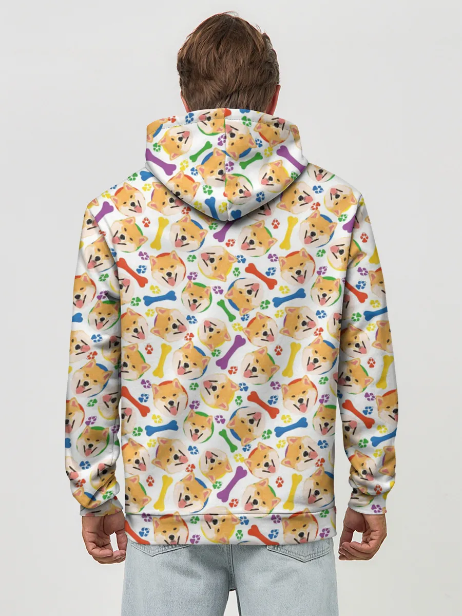 Худи мужской база хлопок / Сиба Ину