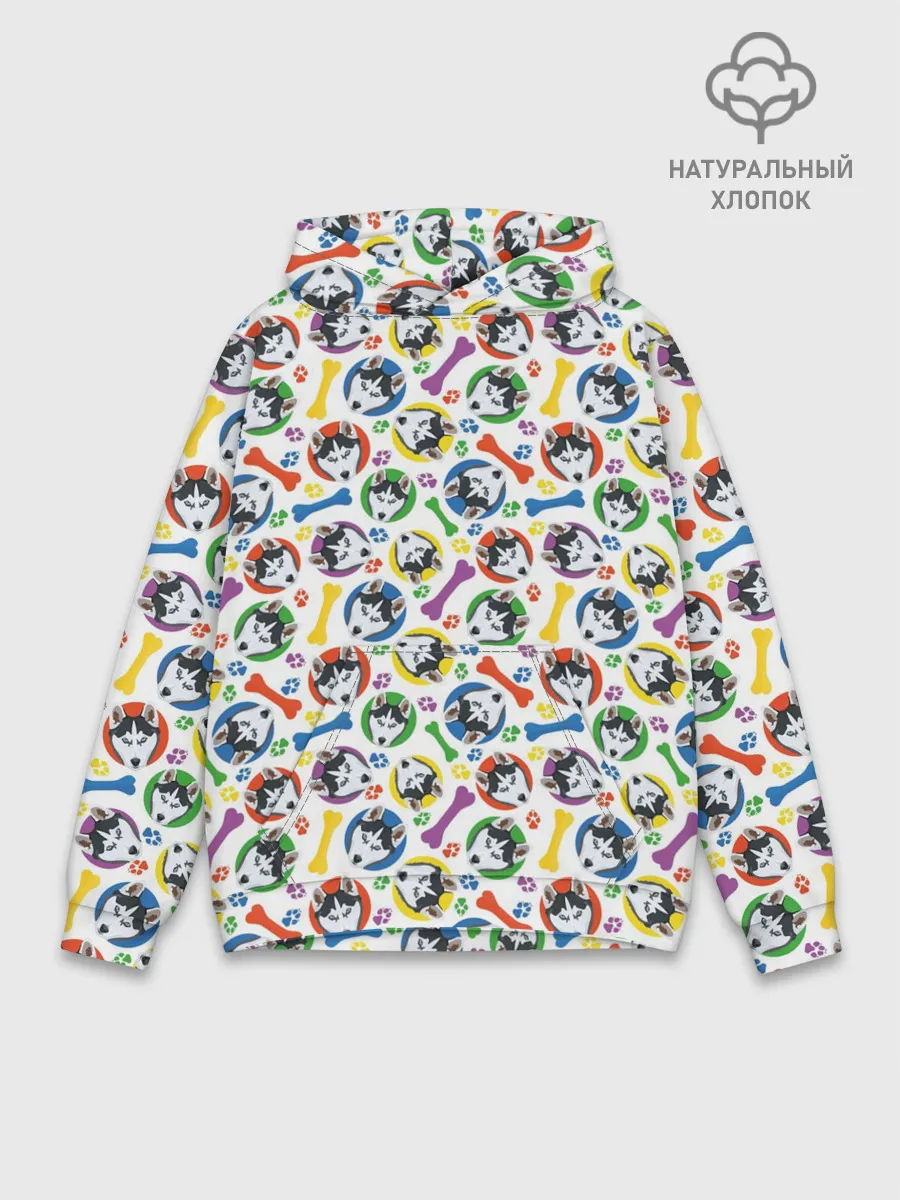 Худи мужской база хлопок / Хаски