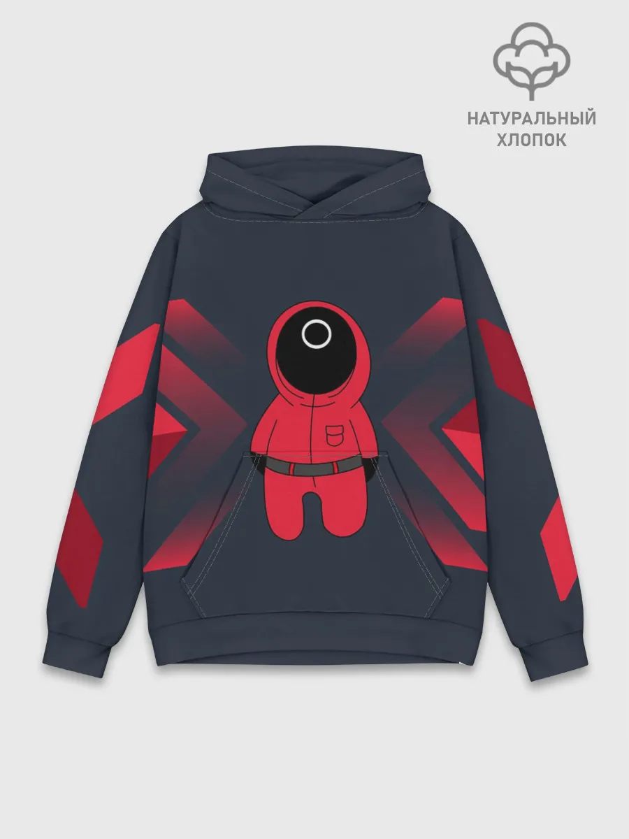 Худи мужской база хлопок / Игра в Кальмара мульт ART