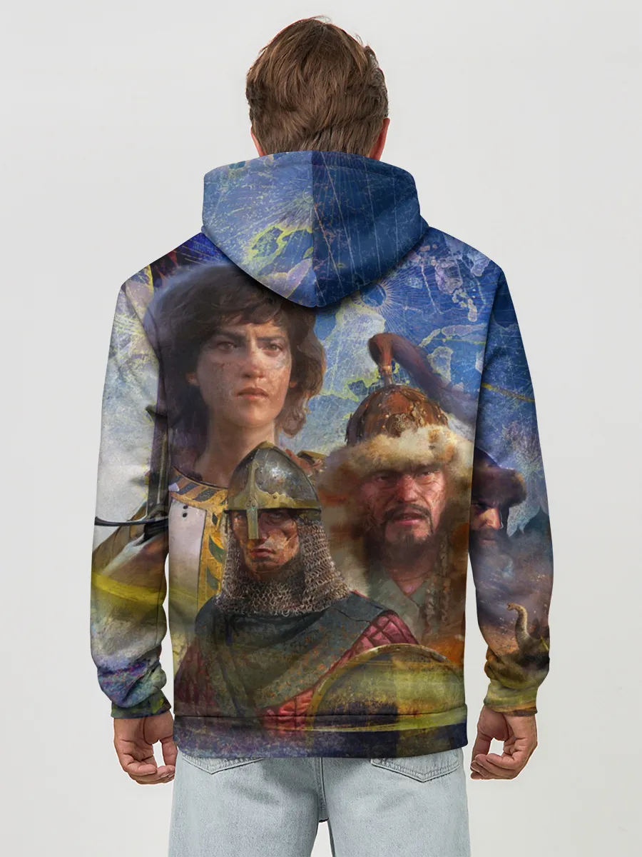 Худи мужской база хлопок / Age of Empires 4 Обложка