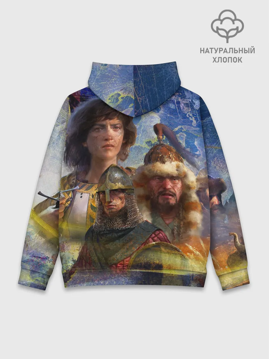 Худи мужской база хлопок / Age of Empires 4 Обложка