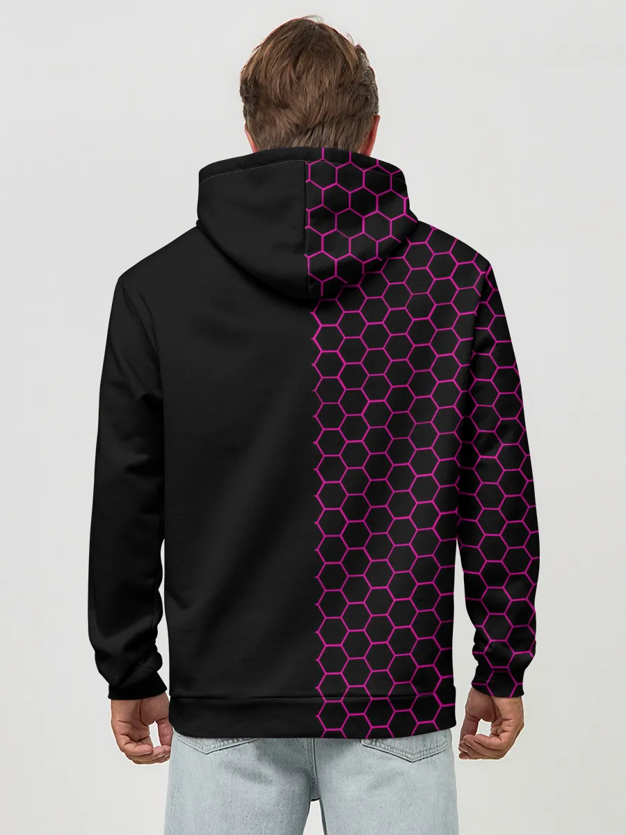 Худи мужской база хлопок / Игра в кальмара: Соты.