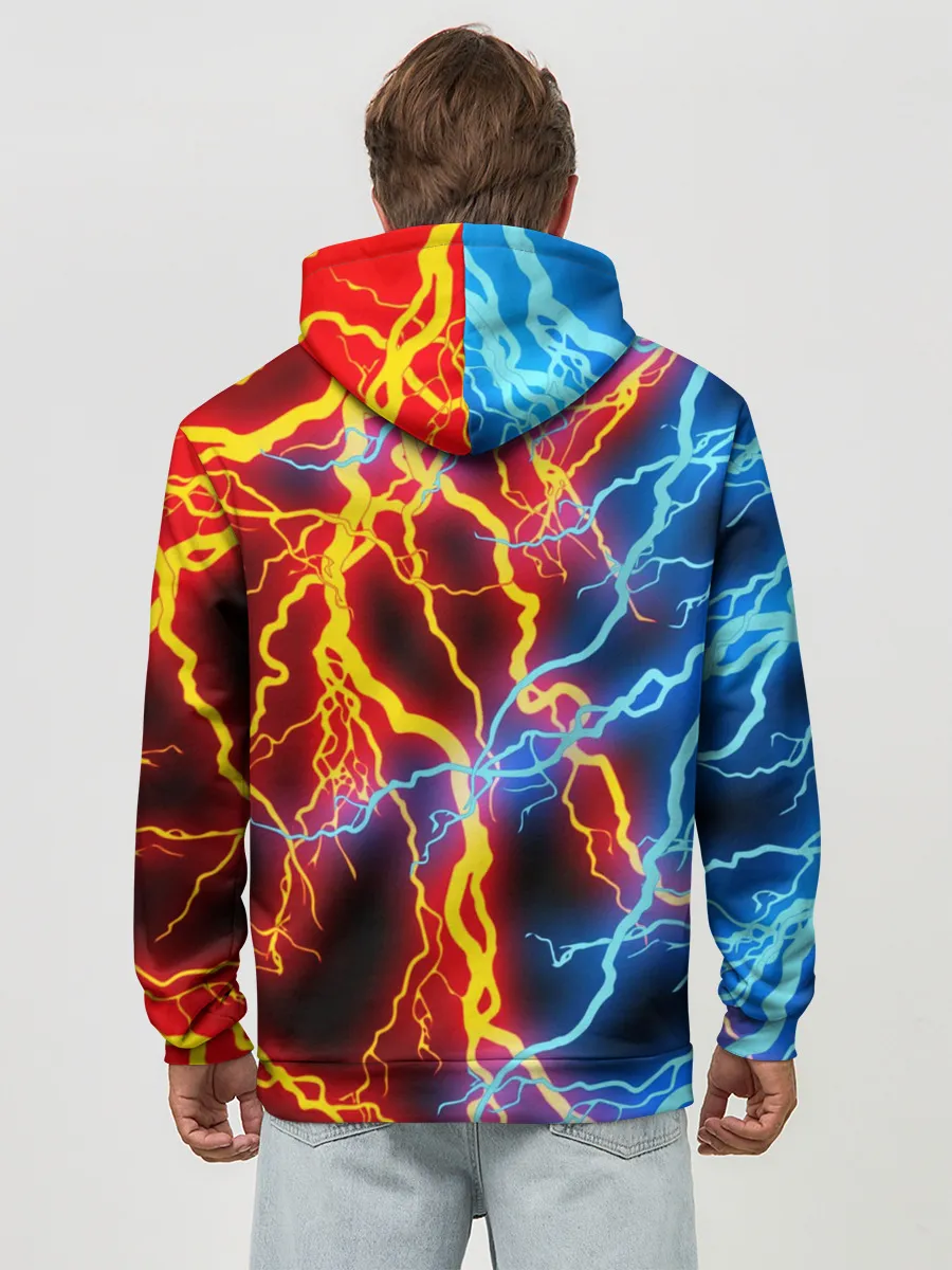 Худи мужской база хлопок / NEW WORLD / НЬЮ ВОРЛД / МОЛНИИ