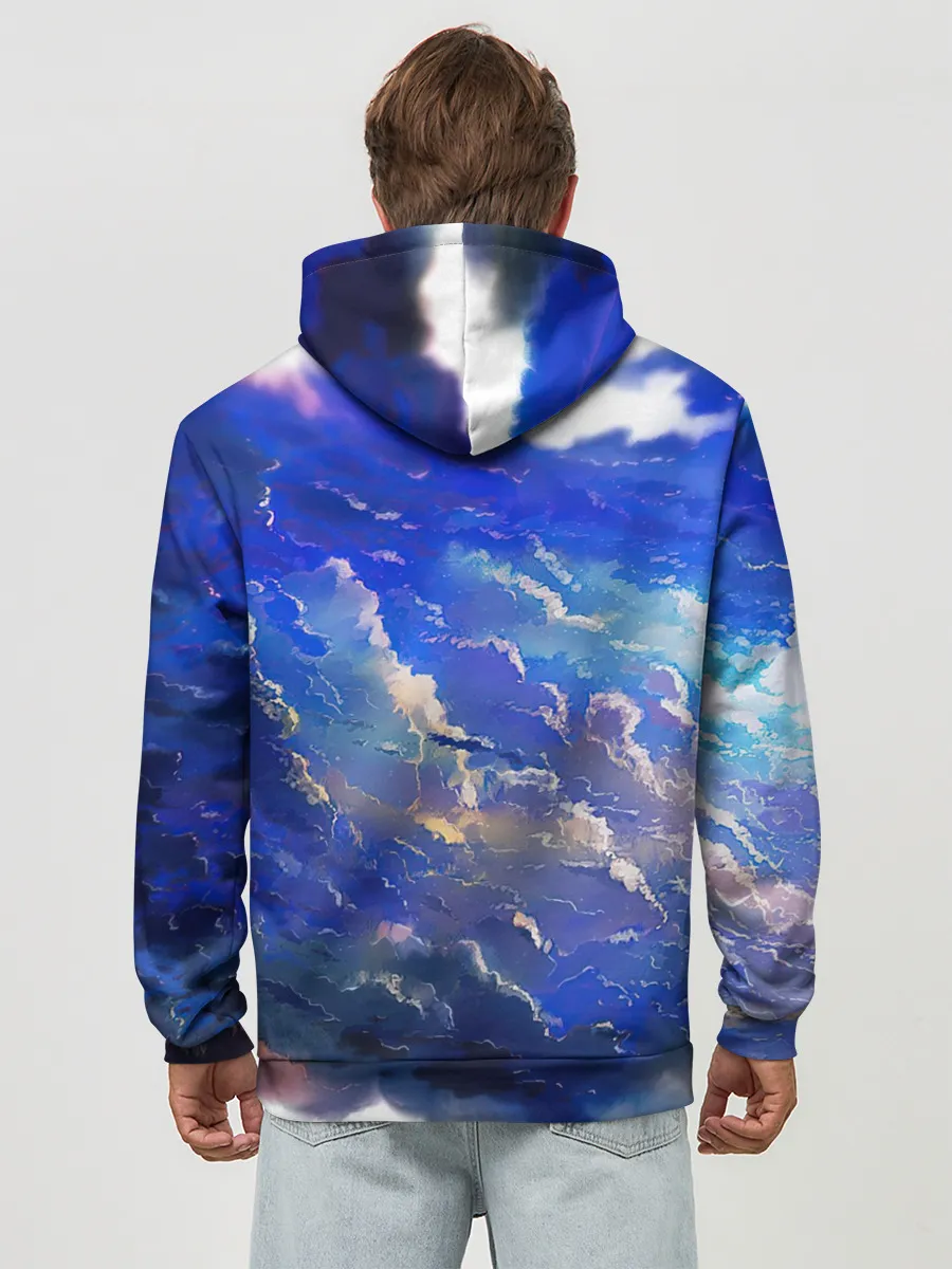 Худи мужской база хлопок / Высокие облака