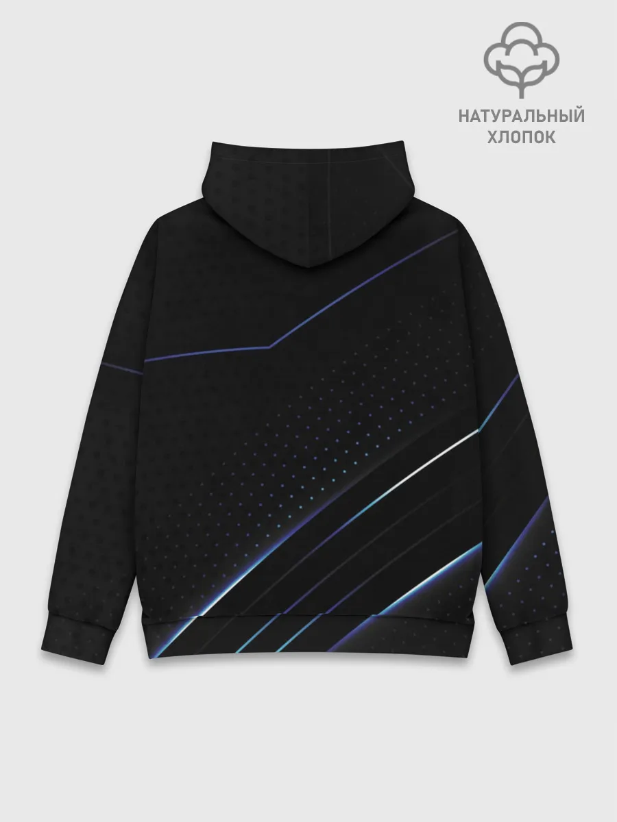 Худи мужской база хлопок / Volvo, полоски