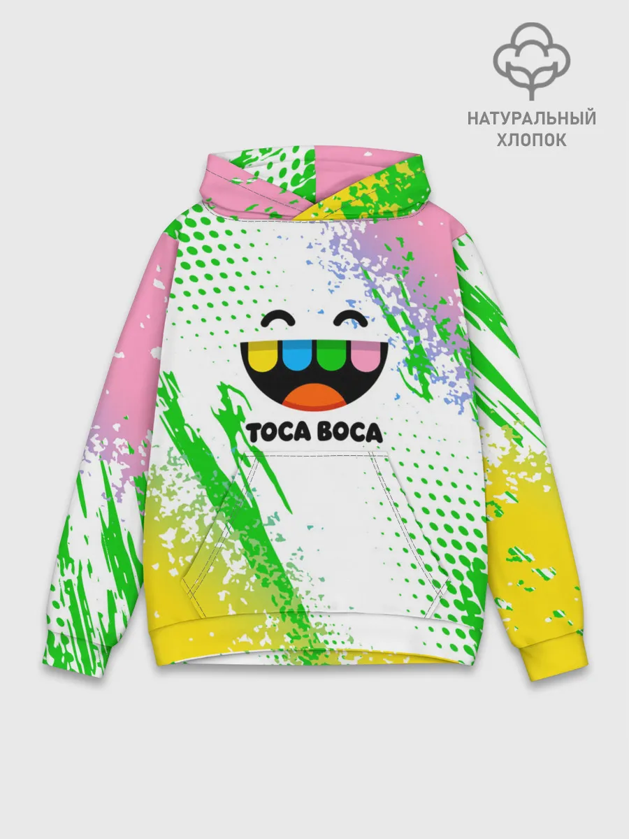 Худи мужской база хлопок / Toca Boca: Улыбашка.