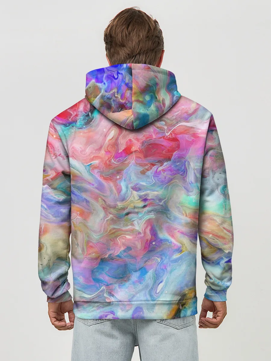 Худи мужской база хлопок / Радужное небо