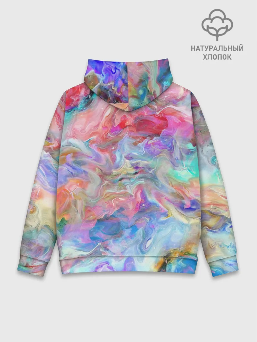 Худи мужской база хлопок / Радужное небо