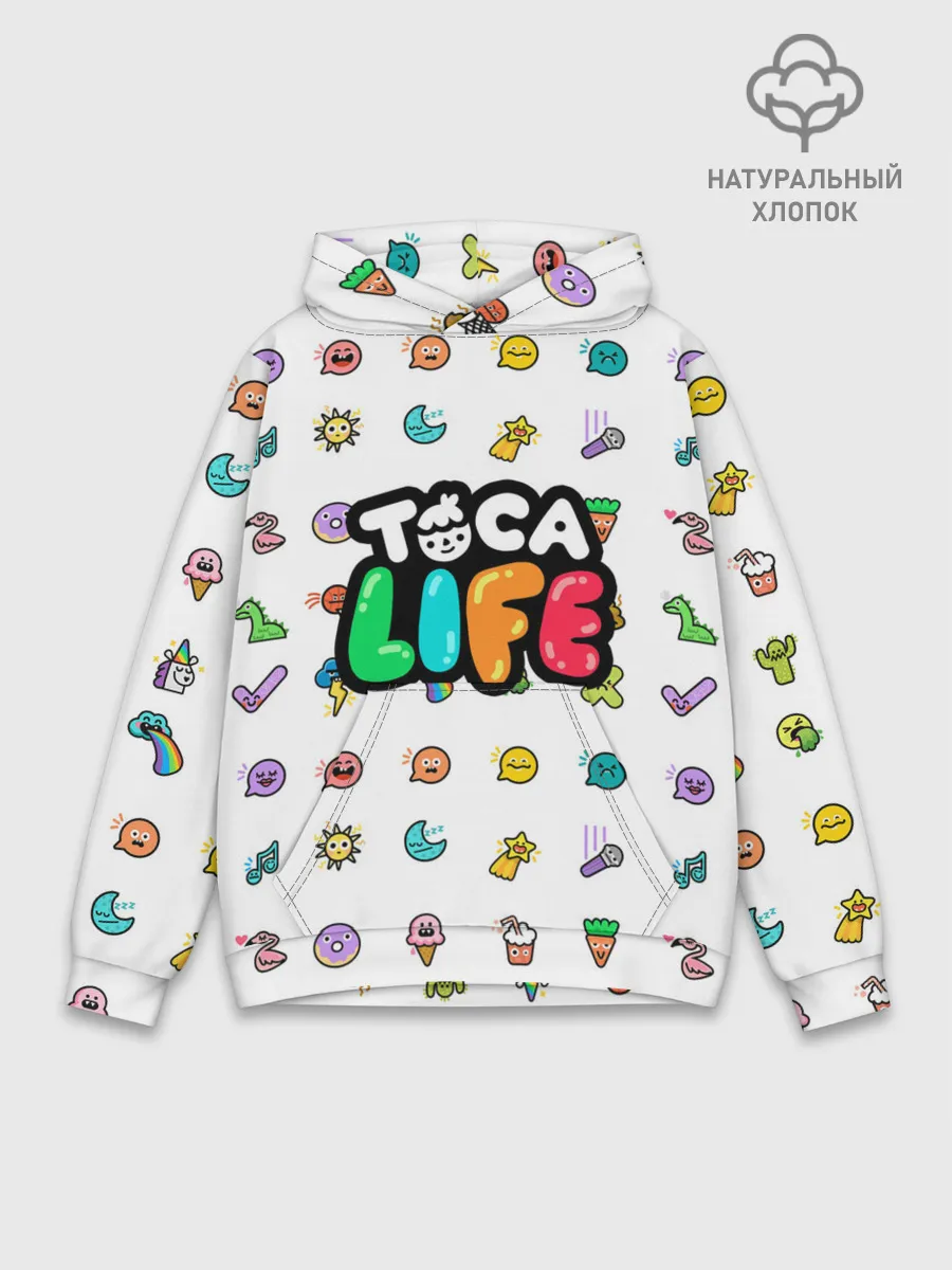 Худи мужской база хлопок / Логотип | Toca Boca | Тока Бока