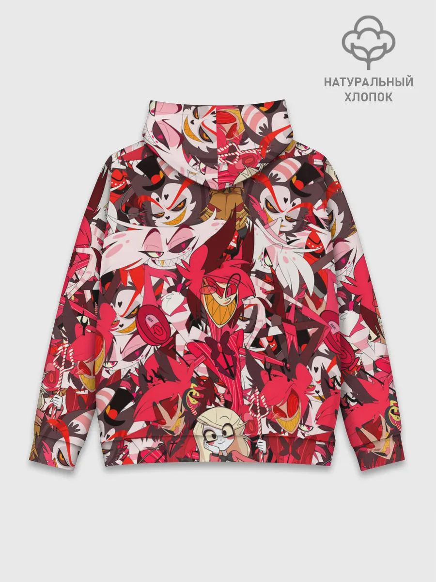 Худи мужской база хлопок / ОТЕЛЬ ХАЗБИН ПЕРСОНАЖИ МУЛЬТФИЛЬМА