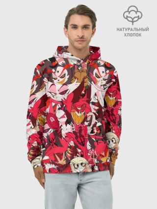 Худи мужской база хлопок / ОТЕЛЬ ХАЗБИН ПЕРСОНАЖИ МУЛЬТФИЛЬМА