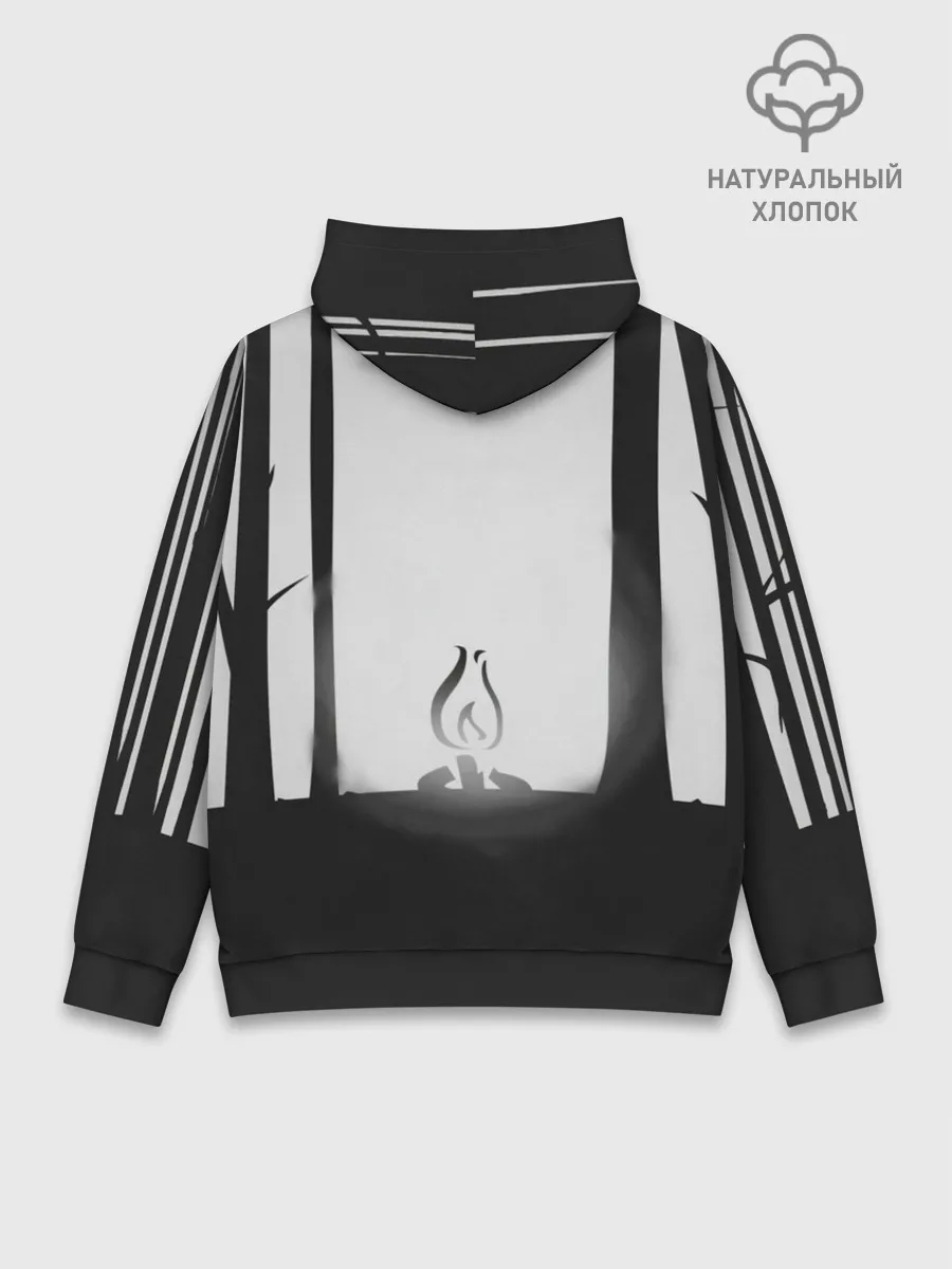 Худи мужской база хлопок / Огонёк из Раста