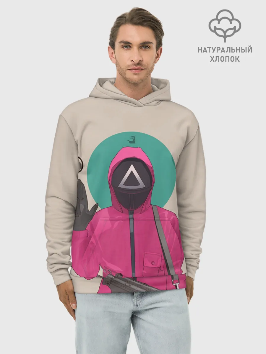 Худи мужской база хлопок / SquidRed