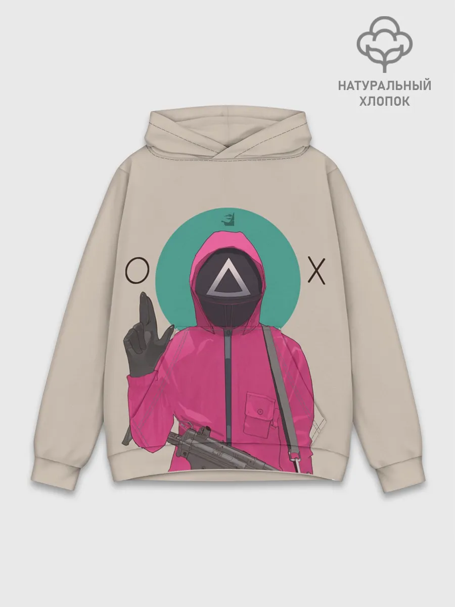 Худи мужской база хлопок / SquidRed