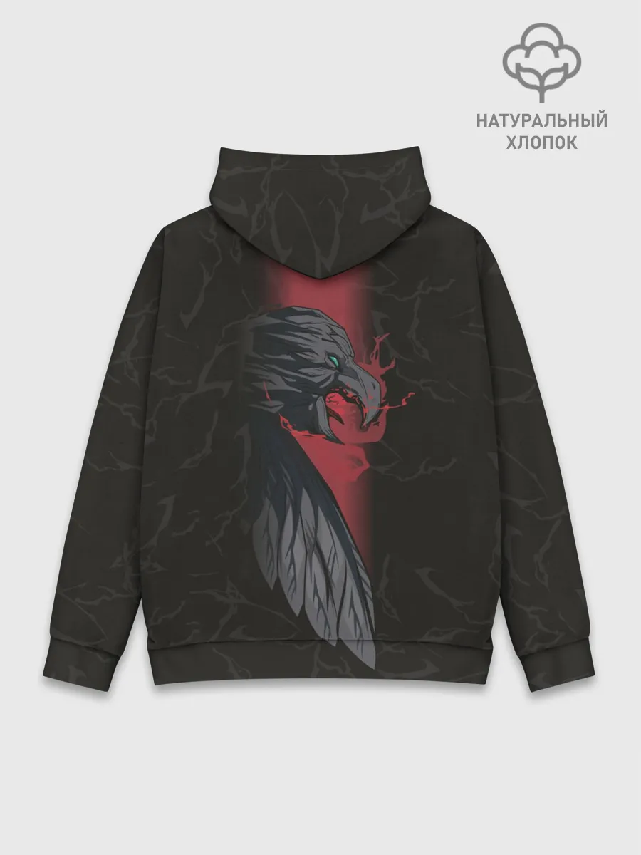 Худи мужской база хлопок / Кровь дракона и сильный Ведьмак