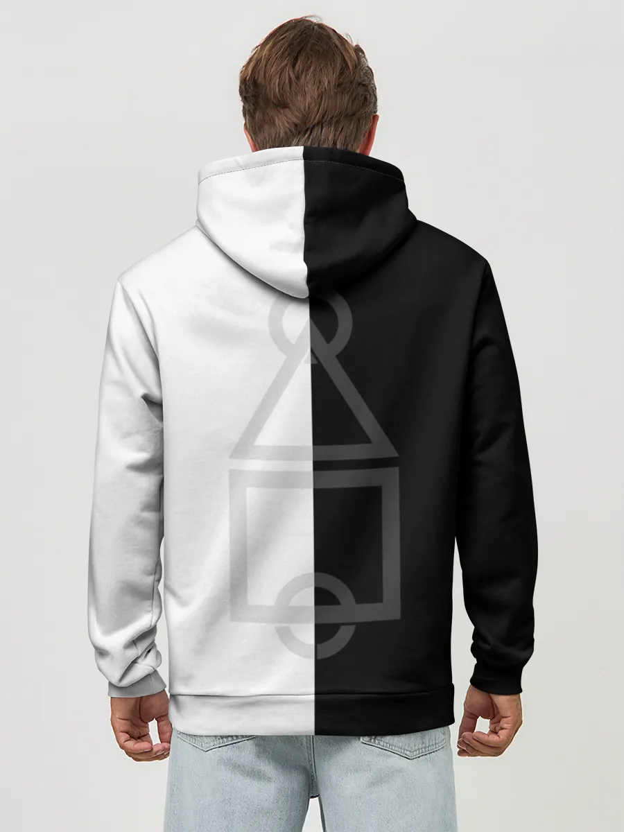 Худи мужской база хлопок / Squid Game: Inspector 001