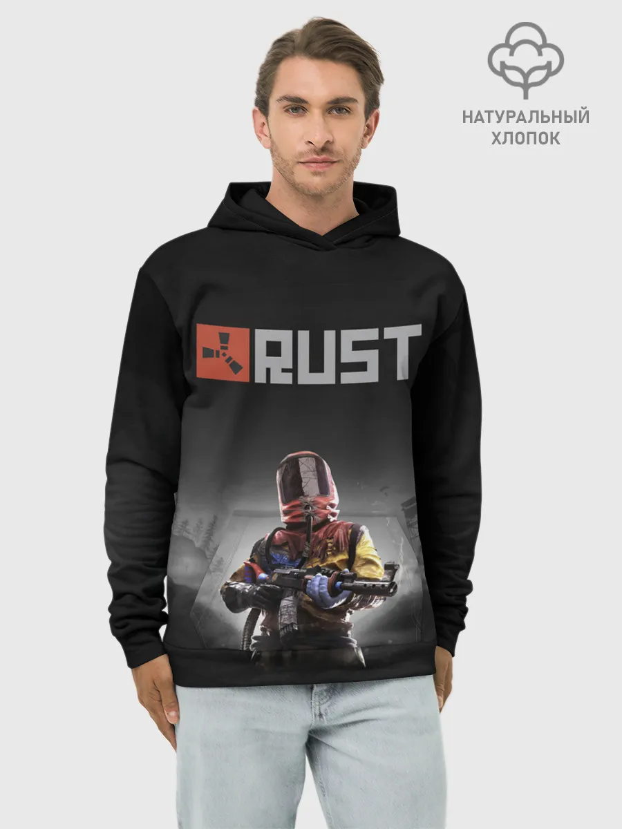 Худи мужской база хлопок / Работяга из Раста