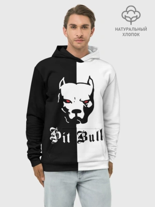 Худи мужской база хлопок / Pit Bull