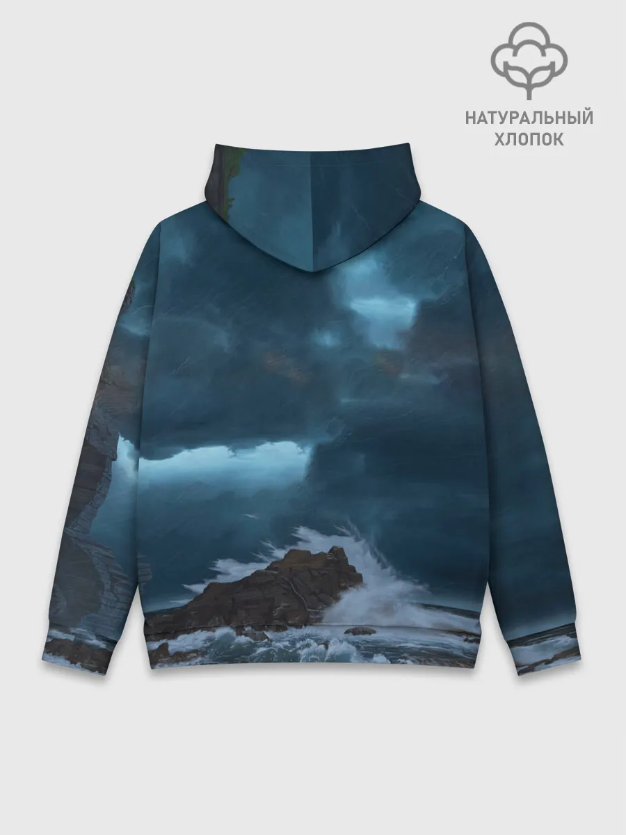 Худи мужской база хлопок / НОЧНОЙ МАЯК