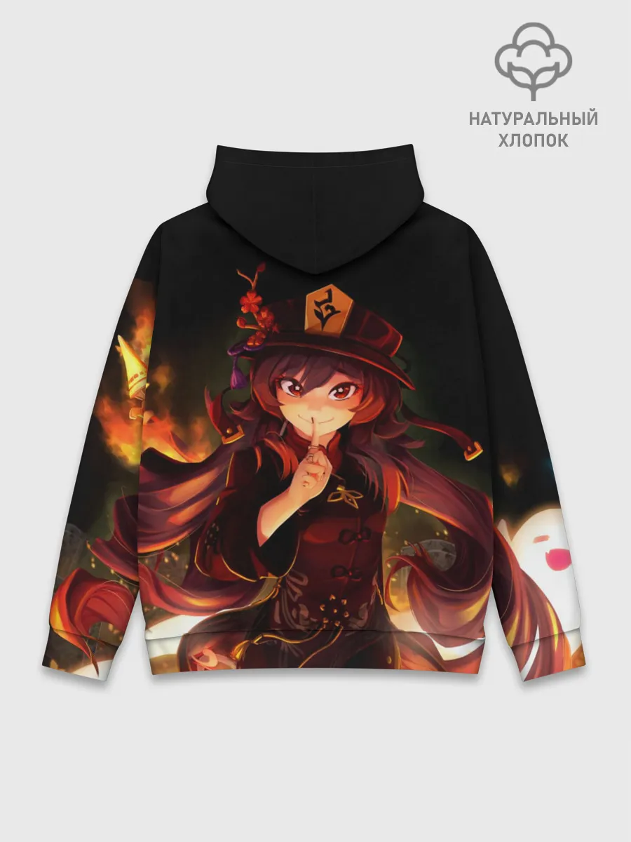Худи мужской база хлопок / Genshin Impact, Hu Tao