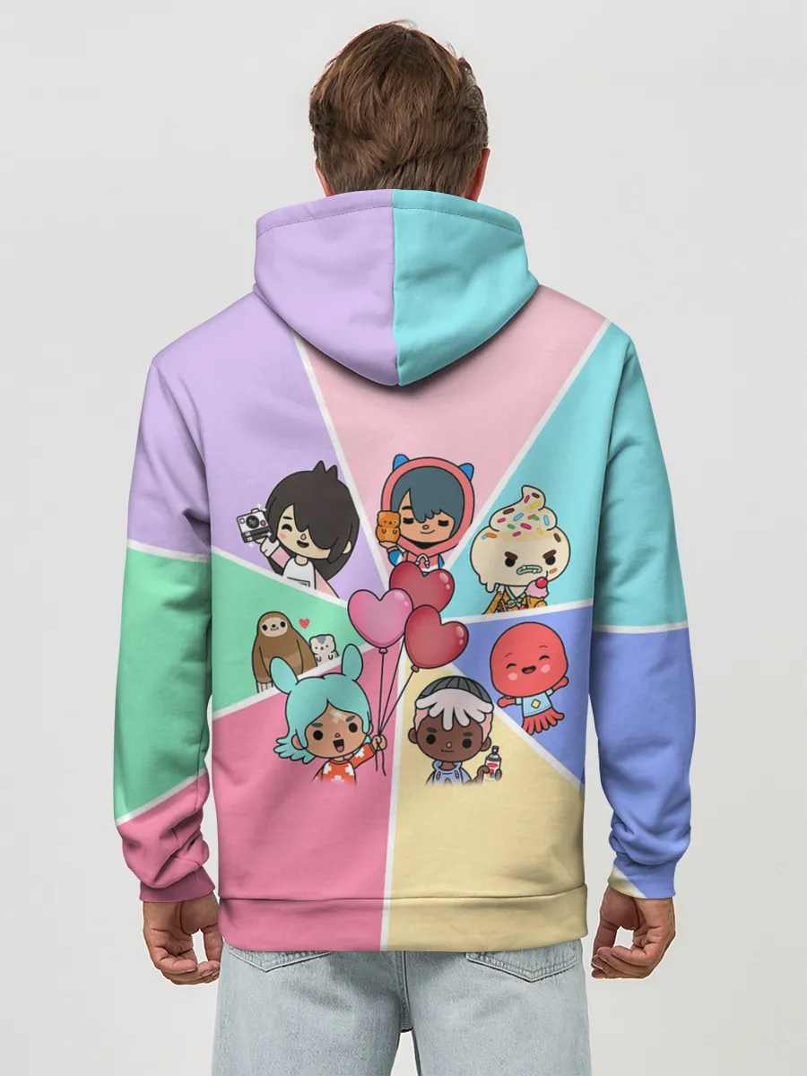 Худи мужской база хлопок / TOCA BOCA WORLD HEROES / ТОКА БОКА