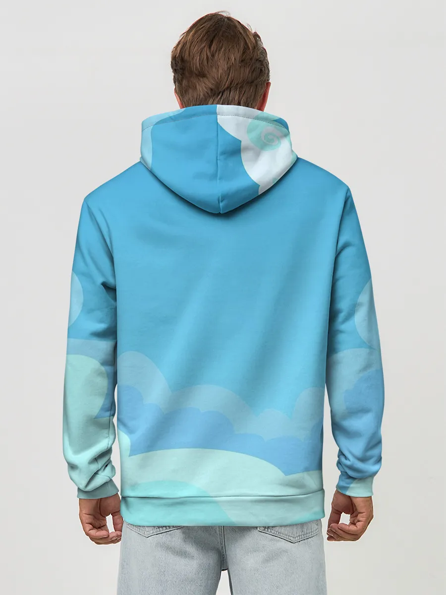 Худи мужской база хлопок / Небо после грозы