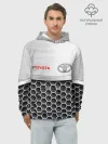 Худи мужской база хлопок / Toyota | Стальная решетка