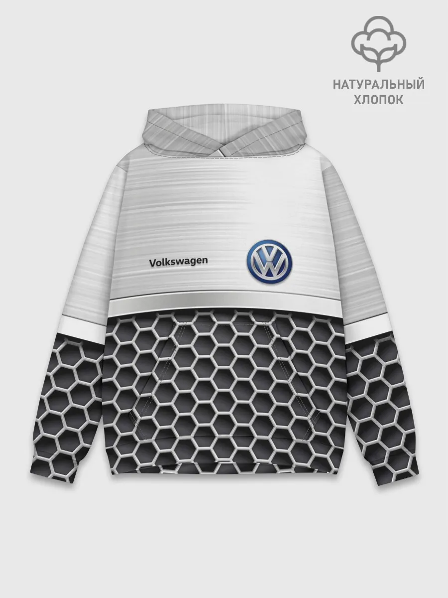 Худи мужской база хлопок / Volkswagen | Стальная решетка