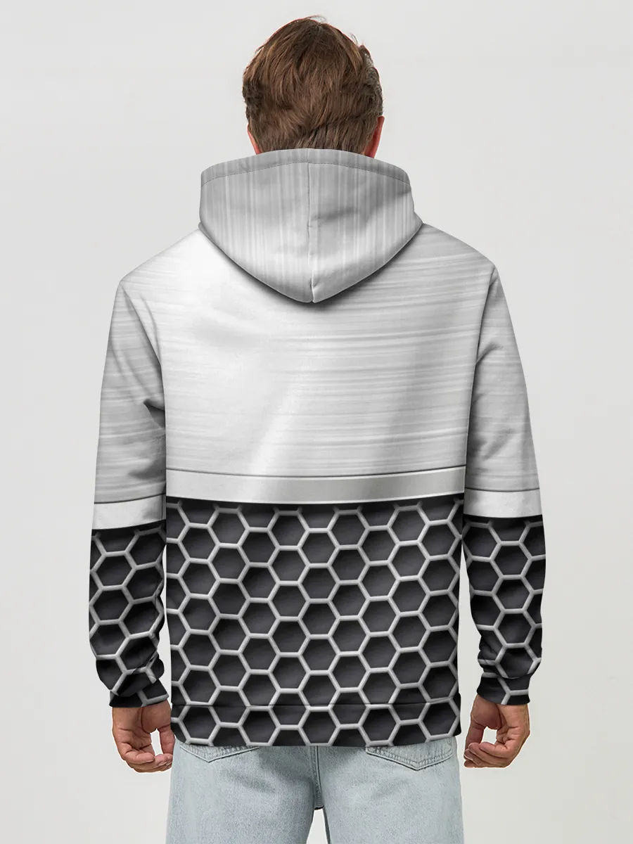 Худи мужской база хлопок / Mitsubishi | Стальная решетка