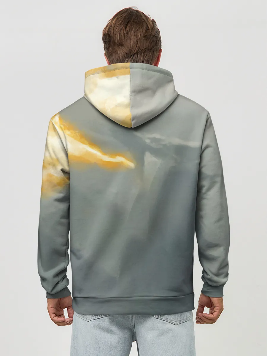 Худи мужской база хлопок / Dragonborne is here