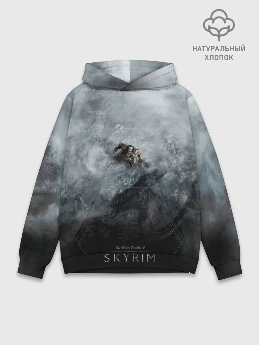 Худи мужской база хлопок / Победа над драконом