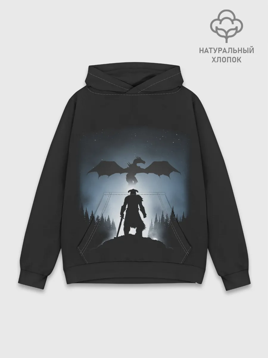 Худи мужской база хлопок / Силует драконорождённого