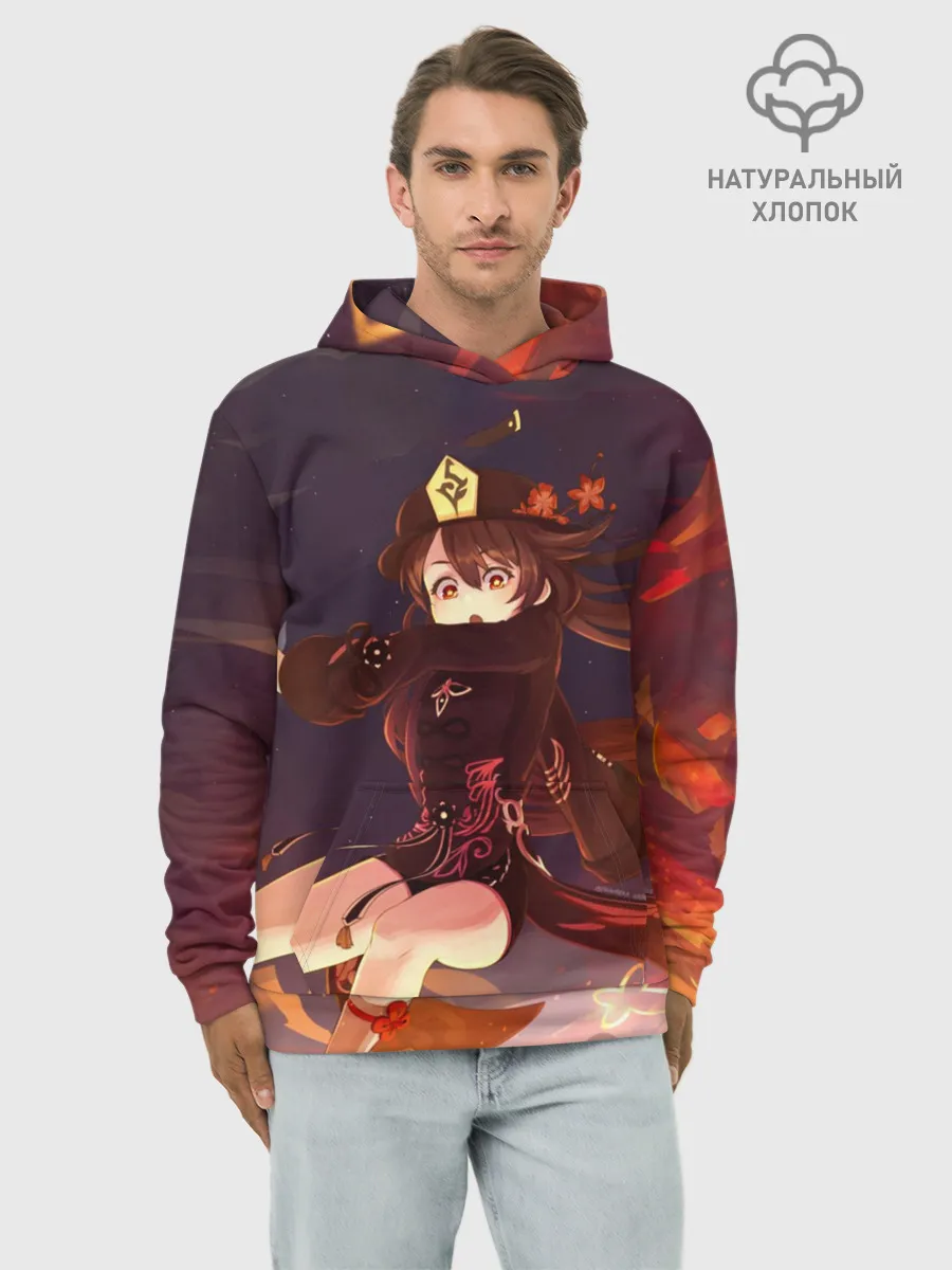 Худи мужской база хлопок / Hu Tao, Ху Тао