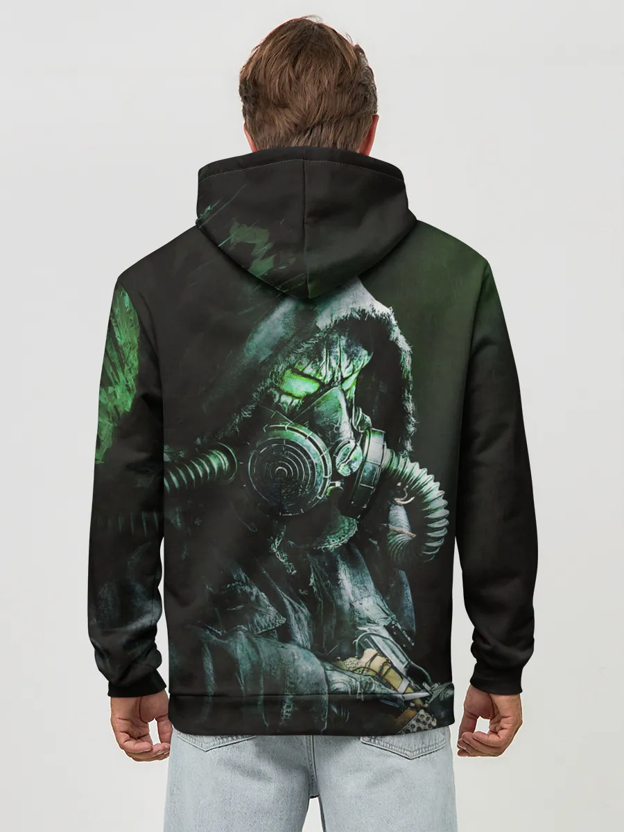 Худи мужской база хлопок / Chernobylite - Черный сталкер