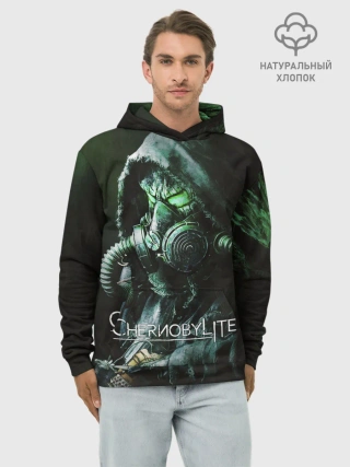 Худи мужской база хлопок / Chernobylite - Черный сталкер